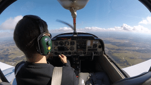 Solo flight training in the Sydney training area